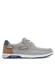Nautica Półbuty 24SD107 Szary. Szare półbuty męskie Nautica, z materiału, bez zapięcia. Za 179.99 zł.