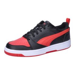 Buty Puma sportowe młodzieżowe REBOUND V6 LO JR. Czarna buty sportowe na co dzień damskie Puma, bez wzorów. W wyprzedaży za 149.00 zł.