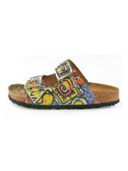 Calceo Klapki ze wzorem rozmiar: 36. Klapki damskie Calceo, bez wzorów, bez obcasa. Za 130.99 zł.