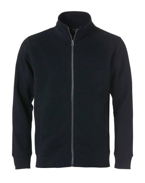 Clique Classic Cardigan bluza rozpinana czarna, kieszenie na zamek – black. Czarne bluzy bez kaptura męskie CLIQUE, m, z bawełny. Za 228.12 zł.