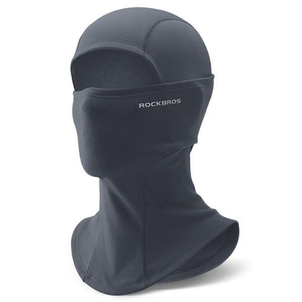 Kominiarka outdoorowa wiatroszczelna komin. Niebieskie czapki męskie ROCKBROS, na jesień, bez wzorów, z elastanu. Za 63.60 zł.