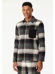 Schiesser Koszulka piżamowa w kolorze antracytowym rozmiar: 50. Czarne piżamy męskie Schiesser, bez wzorów, z bawełny, bez ramiączek. Za 130.99 zł.