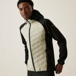 Kurtka turystyczna hybrydowa męska Andreson VIII. Szare kurtki męskie Regatta, m, bez wzorów, sportowe, bez kaptura. Za 119.99 zł.