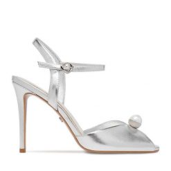 Sandały GINO ROSSI. Szare sandały damskie Gino Rossi, bez wzorów, bez obcasa, na szpilce. Za 399.99 zł.