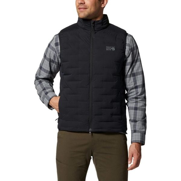 Kamizelka męska Mountain Hardwear Stretchdown. Czarne kamizelki męskie MOUNTAIN HARDWEAR, m, z puchu. Za 859.00 zł.
