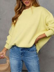 Milan Kiss Sweter w kolorze żółtym rozmiar: S. Żółte swetry klasyczne damskie Milan Kiss, s, bez kołnierzyka. Za 165.99 zł.