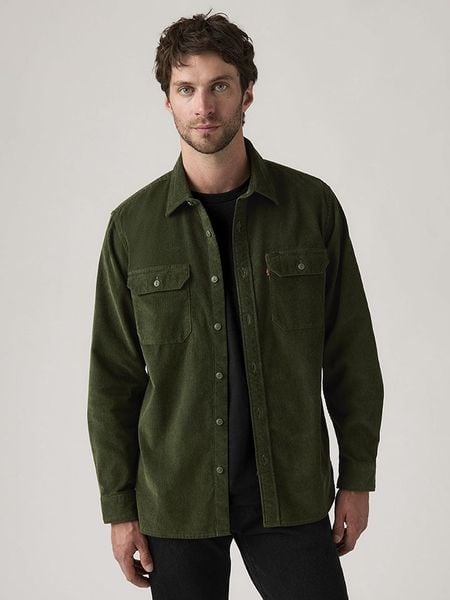 Levi's Koszula sztruksowa - Regular fit - w kolorze khaki rozmiar: L. Brązowe koszule męskie Levi's, l, bez wzorów, z bawełny, bez kołnierzyka, bez ramiączek. Za 144.95 zł.