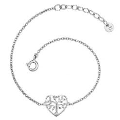 Glanzstücke München Bransoletka Drzewo życia z Srebro wysokiej próby w Srebrny Bransoletki 1 ct Damski. Szare bransoletki damskie Glanzstücke München, srebrne. Za 239.99 zł.