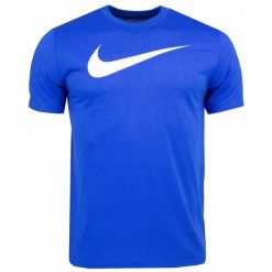 Koszulka Mężczyzna Nike Dri-FIT T-shirt Krótki Rękaw Sportowa Treningowa r. L. Niebieskie t-shirty męskie Nike, l, z materiału, bez ramiączek, na fitness i siłownię, dri-fit (nike). Za 106.00 zł.