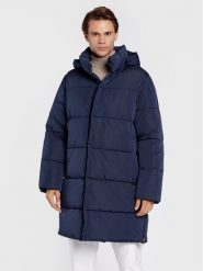 Trussardi Płaszcz zimowy Memory 52S00742 Granatowy Regular Fit. Niebieskie kurtki męskie TRUSSARDI, na zimę, m, bez wzorów, z syntetyku. Za 2,339.00 zł.