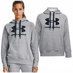 Bluza sportowa dla kobiet Under Armour Rival Fleece. Szare bluzy bez kaptura damskie Under Armour, xl. W wyprzedaży za 159.00 zł.