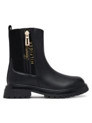Tommy Hilfiger Botki Ashlyn T3A5-35161-1355 M Czarny. Czarne botki dziewczęce Tommy Hilfiger, bez wzorów, bez ramiączek. Za 459.99 zł.