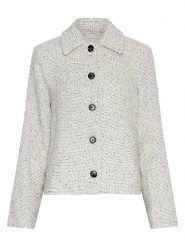 MOSS COPENHAGEN Kurtka koszulowa "Aiste Abriella" w kolorze kremowo-czarnym rozmiar: S/M. Brązowe kurtki damskie MOSS COPENHAGEN, m, bez wzorów, bez kaptura. Za 260.99 zł.