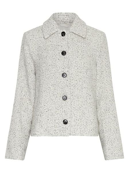 MOSS COPENHAGEN Kurtka koszulowa "Aiste Abriella" w kolorze kremowo-czarnym rozmiar: S/M. Brązowe kurtki damskie MOSS COPENHAGEN, m, bez wzorów, bez kaptura. Za 245.96 zł.