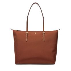 Torebka LAUREN RALPH LAUREN. Brązowe torebki klasyczne damskie Lauren Ralph Lauren, bez wzorów, bez dodatków. Za 639.99 zł.