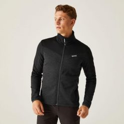 Highton IV męska bluza. Czarne bluzy bez kaptura męskie Regatta, l, z materiału. Za 213.65 zł.