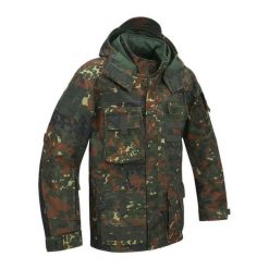 Kurtka męska Brandit Performance Flecktarn. Brązowe kurtki męskie Brandit, m, bez wzorów, z materiału, bez kaptura. Za 557.05 zł.