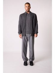 Perfect Cashmere Kaszmirowy kardigan "Leo" w kolorze antracytowym rozmiar: XL. Czarne kardigany męskie Perfect Cashmere, xl, bez wzorów, z kaszmiru, bez kołnierzyka. Za 695.99 zł.