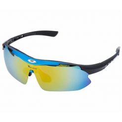 Okulary przeciwsłoneczne sportowe UV400 Ochrona na zewnątrz. Czerwone okulary przeciwsłoneczne męskie WEST BIKING, z materiału. Za 71.60 zł.
