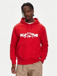 Kappa Bluza Nhayma 341V57W Czerwony Regular Fit. Czerwone bluzy bez kaptura męskie Kappa, m, z bawełny. Za 259.99 zł.