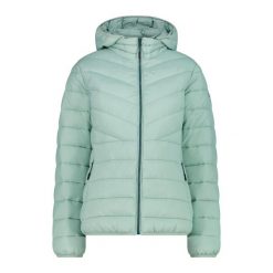 Kurtka puchowa z kapturem, ocieplana 3M dla kobiet CMP. Niebieskie kurtki damskie CMP, m, bez wzorów, z puchu, z kapturem. Za 524.20 zł.