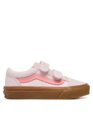 Vans Tenisówki VN000CYAGSF1 Różowy jasny. Czerwone buty sportowe dziewczęce Vans, bez wzorów, ze skóry, bez zapięcia. Za 239.99 zł.