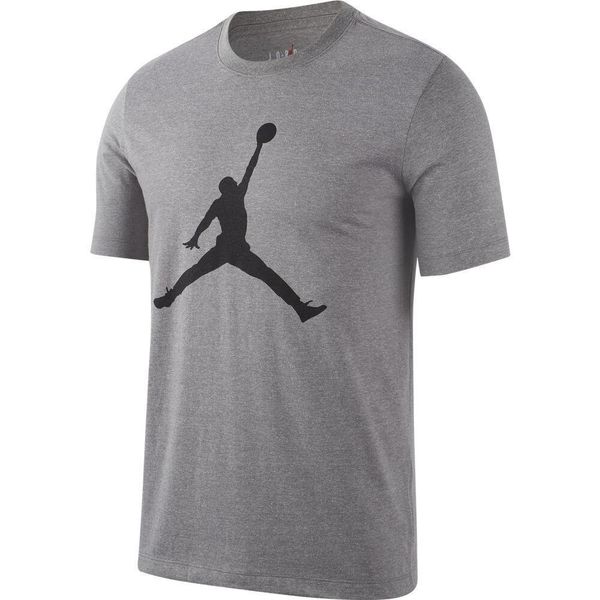 Koszulka sportowa męska Nike Jordan Jumpman SS Crew. Szare t-shirty sportowe męskie Nike, m, z bawełny, bez ramiączek. Za 232.00 zł.