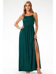 Awama Sukienka w kolorze zielonym rozmiar: M. Zielone sukienki damskie Awama, na co dzień, m, bez wzorów, bez kołnierzyka, bez ramiączek, maxi, proste. Za 154.99 zł.