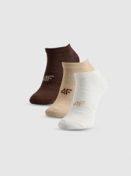 4F Skarpetki stopki (3-pack) damskie - multikolor 39-42. Skarpetki damskie 4f, bez wzorów, z bawełny. Za 49.99 zł.