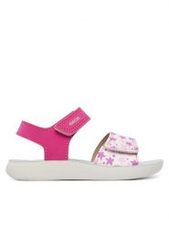 Geox Sandały B Sandal Lightfloppy B455TB 05404 C0886 Różowy. Czerwone sandały dziewczęce Geox, ze skóry, bez zapięcia. Za 149.99 zł.
