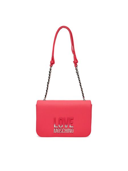 LOVE MOSCHINO Torebka JC4254PP0MKD0615 Różowy. Czerwone torebki klasyczne damskie Love Moschino, bez wzorów, ze skóry, wizytowe, bez kołnierzyka, bez ramiączek. Za 569.99 zł.