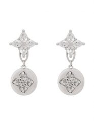 Guess Kolczyki JUBE06 470JW Srebrny. Szare kolczyki damskie Guess, srebrne. Za 279.99 zł.