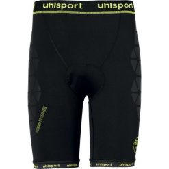Niewyściełane spodenki Uhlsport Bionikframe. Czarne szorty męskie UHLSPORT, bez kołnierzyka. W wyprzedaży za 179.00 zł.