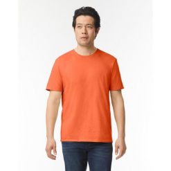 Koszulka Softstyle Dla Dorosłych Unisex. Białe bluzki damskie Gildan, xl, bez wzorów, sportowe, bez kołnierzyka, bez ramiączek. Za 25.99 zł.