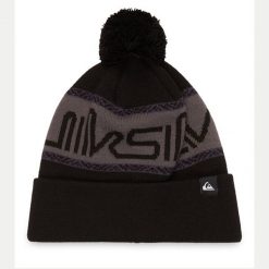 Czapka Quiksilver. Czarne czapki męskie Quiksilver, na zimę, bez wzorów. Za 129.99 zł.