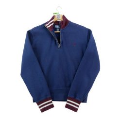 Second life - Bluza męska Quart-zip Y2K marine - Stan bardzo dobry. Niebieskie bluzy bez kaptura męskie Ralph Lauren, bez wzorów, eleganckie, bez kołnierzyka, bez ramiączek. Za 207.36 zł.