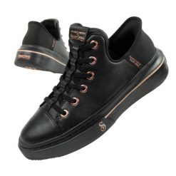 Buty sportowe trampki damskie Skechers SLIP-INS Snoop Dogg. Czarne trampki i tenisówki damskie Skechers, bez wzorów. Za 399.00 zł.