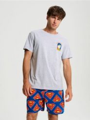 Piżama dwuczęściowa Superman - wielobarwny. Piżamy męskie Sinsay, l, bez wzorów, bez ramiączek. Za 49.99 zł.