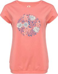T-shirt damski Loap Barga różowy. Czerwone t-shirty damskie Scarpa, l, bez wzorów, z bawełny, bez kołnierzyka. Za 79.69 zł.