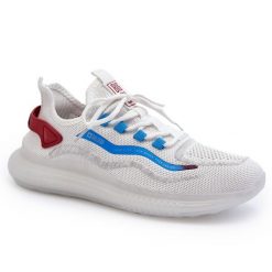 Buty Sportowe Męskie HI-POLY System Big Star NN174451 Białe. Białe buty sportowe na co dzień męskie z materiału, bez zapięcia, na fitness i siłownię. Za 257.98 zł.