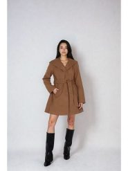 Jessica Simpson Płaszcz przejściowy w kolorze jasnobrązowym rozmiar: L. Brązowe płaszcze damskie Jessica Simpson, l, bez wzorów, z tkaniny. Za 217.99 zł.