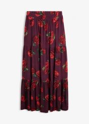 Spódnica z dżerseju z miękkiej mieszanki wiskozy. Czerwone spódniczki damskie bonprix, bez wzorów, z dżerseju, maxi. Za 139.99 zł.