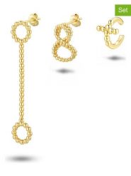 Les Favorites Pozłacane kolczyki-wkrętki (3 szt.) rozmiar: onesize. Żółte kolczyki damskie Les Favorites, pozłacane. Za 130.99 zł.