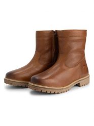 TRAVELIN' Skórzane botki w kolorze jasnobrązowym rozmiar: 44. Brązowe buty zimowe męskie Travelin', bez zapięcia. Za 479.76 zł.