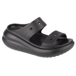 Klapki Crocs Classic Crush Sandal 207670-001 czarne. Czarne klapki damskie bez wzorów, bez obcasa. Za 318.86 zł.