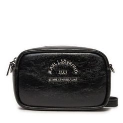 Torebka KARL LAGERFELD. Czarne listonoszki damskie Karl Lagerfeld, bez wzorów, bez dodatków. Za 439.99 zł.