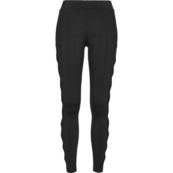 Damskie klasyczne legginsy miejskie w prążki. Czarne legginsy damskie Urban Classics, bez wzorów. Za 168.00 zł.