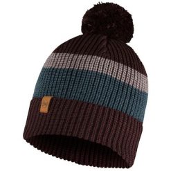 Czapka BUFF KNITTED HAT ELON. Brązowe czapki męskie Buff, bez wzorów, sportowe. Za 79.90 zł.