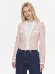 Guess Marynarka Tosca Braid Boucle J W4RN38 WFWV2 Różowy Regular Fit. Czerwone marynarki i żakiety damskie Guess, l, z aplikacjami, z syntetyku. Za 819.99 zł.
