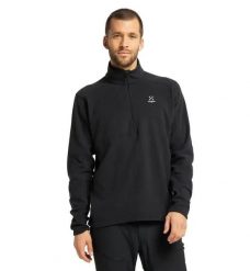 HAGLOFS Bluza męska BUTEO 1/2 ZIP MEN True Black-L. Czarne bluzy bez kaptura męskie Haglöfs, l, z materiału. Za 146.90 zł.
